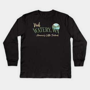 Visit Watery, Wa Kids Long Sleeve T-Shirt